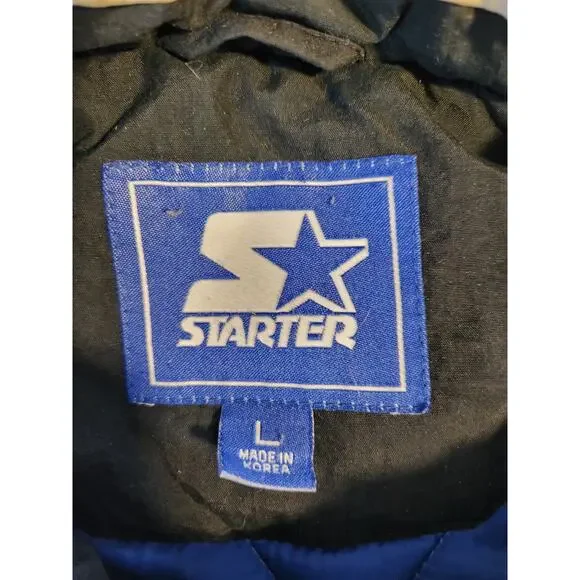 Vintage 90s Kentucky Wildcats Starter Jacket XL NCAA Basketball Football Puffer - Picture 3 of 9